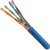 Vertical Cable Cat5 Plenum 24AWG UTP 4 Pair Solid Bare Copper 1000ft Pull Box Blue