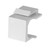 Simply45 S45-3207W Blank White Keystone Inserts, 10 Pack