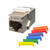 Simply45 S45-3270 White Cat6 Shielded Keystone Feed-Thru Coupler