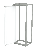 Hoffman P2PSO208G Proline G2 Swing-Out Conductive Mounting Subpanel