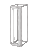 Hoffman P2RSFH188 Heavy-Duty Swing-Out Rack Frame