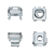 Hoffman P1224CN 12-24 Thread Cage Nut Package