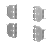 Hoffman PRB200 Frame-Reducing Brackets for Frames or Grid Straps