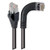 L-Com TRD695SRA7BLK-10 Shielded Category 6 Right Angle RJ45 Ethernet Patch Cords -Straight to Right Angle