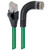 L-Com TRD695SRA7GR-3 Shielded Category 6 Right Angle RJ45 Ethernet Patch Cords -Straight to Right Angle