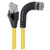 L-Com TRD695SRA7Y-1 Shielded Category 6 Right Angle RJ45 Ethernet Patch Cords -Straight to Right Angle