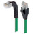 L-Com TRD815SRA1GR-1 Category 5e Shielded Right Angle RJ45 Ethernet Patch Cords - Straight to RA (Down)