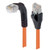 L-Com TRD815SRA1OR-12M Category 5e Shielded Right Angle RJ45 Ethernet Patch Cords - Straight to RA (Down)