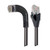 L-Com TRD815SRA6BLK-5M Category 5e Shielded Right Angle RJ45 Ethernet Patch Cords - RA (Left) to Straight
