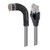 L-Com TRD815SRA6GRY-5M Category 5e Shielded Right Angle RJ45 Ethernet Patch Cords - RA (Left) to Straight