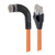 L-Com TRD815SRA6OR-1 Category 5e Shielded Right Angle RJ45 Ethernet Patch Cords - RA (Left) to Straight