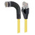 L-Com TRD815SRA6Y-12M Category 5e Shielded Right Angle RJ45 Ethernet Patch Cords - RA (Left) to Straight
