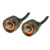 L-Com TRD8RG1-02 IP68 Ethernet Cable, RJ45, Plug / Plug, ZnNi Finish w/ FR-TPE Cable & Dust Caps