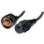 L-Com TRD8RG5-10 IP68 Cat5e Cable, Ruggedized RJ45, Plug to Jack, ZnNi Finish w/ FR-TPE Cable & Dust Caps, 1.0m