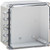 Integra H8084HCF 8" x 8" x 4" Traditional High Impact Polycarbonate Hinged Enclosure