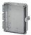 Integra H10082HCFNL 10" x 8" x 2" Traditional High Impact Polycarbonate Hinged Enclosure
