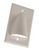Vertical Cable 307-503F/1G/WH Single Gang White Feedthrough Wall Plate