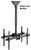 Telpix MM-PLB-946-CD-BK Back-to-Back Flat Panel Ceiling Mount