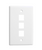 Vertical Cable 304-J2639/3P/WH 3-Port White Keystone Wall Plate