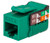 Vertical Cable 352-V2715/GR Cat6 Green Keystone Jack