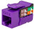 Vertical Cable 352-V2719/PR Cat6 Purple Keystone Jack