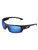 Bullhead Safety BH969 Dorado Blue Mirror Lens, Matte Black Frame Safety Glasses