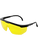 Bullhead Safety BH364 Kaku Yellow Lens, Shiny Black Frame Safety Glasses