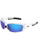 Bullhead Safety BH1419AF Maki Blue Mirror Anti-Fog Lens, Crystal Clear Frame Safety Glasses
