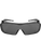 Bullhead Safety BH3133 Over-The-Glass Smoke Lens, Frosted Gray Frame Visitor Specs Safety Glasses