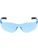 Bullhead Safety BH525 Pavon Light Blue Lens, Frosted Blue Frame Safety Glasses