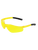 Bullhead Safety BH584 Pavon Yellow Lens, Frosted Yellow Frame Safety Glasses