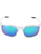 Bullhead Safety BH27116AF Pompano Green Mirror Anti-Fog Lens, Crystal Clear Frame Safety Glasses