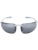 Bullhead Safety BH25187 SwordfishX Silver Mirror Lens, Shiny White Frame Safety Glasses