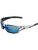 Bullhead Safety BH14209 Maki Blue Mirror Polarized Lens, Silver Inlay Frame Safety Glasses