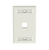 Panduit NK1FWHY Netkey 1 Port White Faceplate with Label