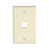 Panduit NK1FNEI Netkey 1 Port Electric Ivory Faceplate
