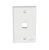 Panduit NK1FNWH Netkey 1 Port White Faceplate
