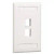 Panduit NK2FIWY Netkey 2 Port Off-White Faceplate with Label