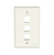 Panduit NK3FNIW Netkey 3 Port Off-White Faceplate