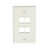 Panduit NK4FNIW Netkey 4 Port Off-White Faceplate
