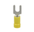 Panduit PV10-10F-L 10-14 AWG Yellow Fork Terminal, 50 Pack