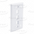 WaveNet 3-Port White Keystone Plate with Labeling