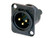 Neutrik NC3MD-S-1-B 3 Pole Male Receptacle