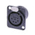 Neutrik NC6FD-L-B-1 6 Pole Female Receptacle