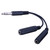 Vanco AC3T 1/4" Mono Plug to 2-1/4" Mono Jacks "Y" Adapter