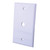 Vanco 120039 Coax Cable Feed-Thru Ivory Wall Plate