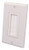 Vanco 120815X Decor Style Brush Bulk Single Almond Cable Wall Plate