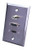 Vanco 120953X Stainless Steel HDMI, S-VGA, 3.5mm Wall Plate