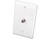 Vanco WP591LAX 1GHz Light Almond Video Wall Plate
