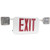 Morris 73470 Self Diagnostic Red LED White Housing LED Square Rotatable Head Combo Exit Emergency Light